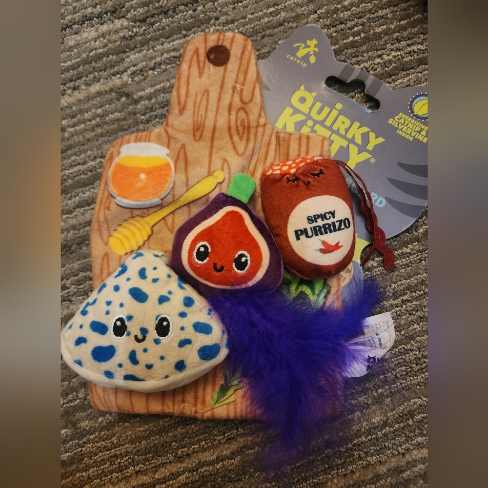 Quirky Kitty Catnip Charcuterie Board Cat Toy